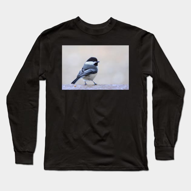 Chickadee Long Sleeve T-Shirt by LaurieMinor